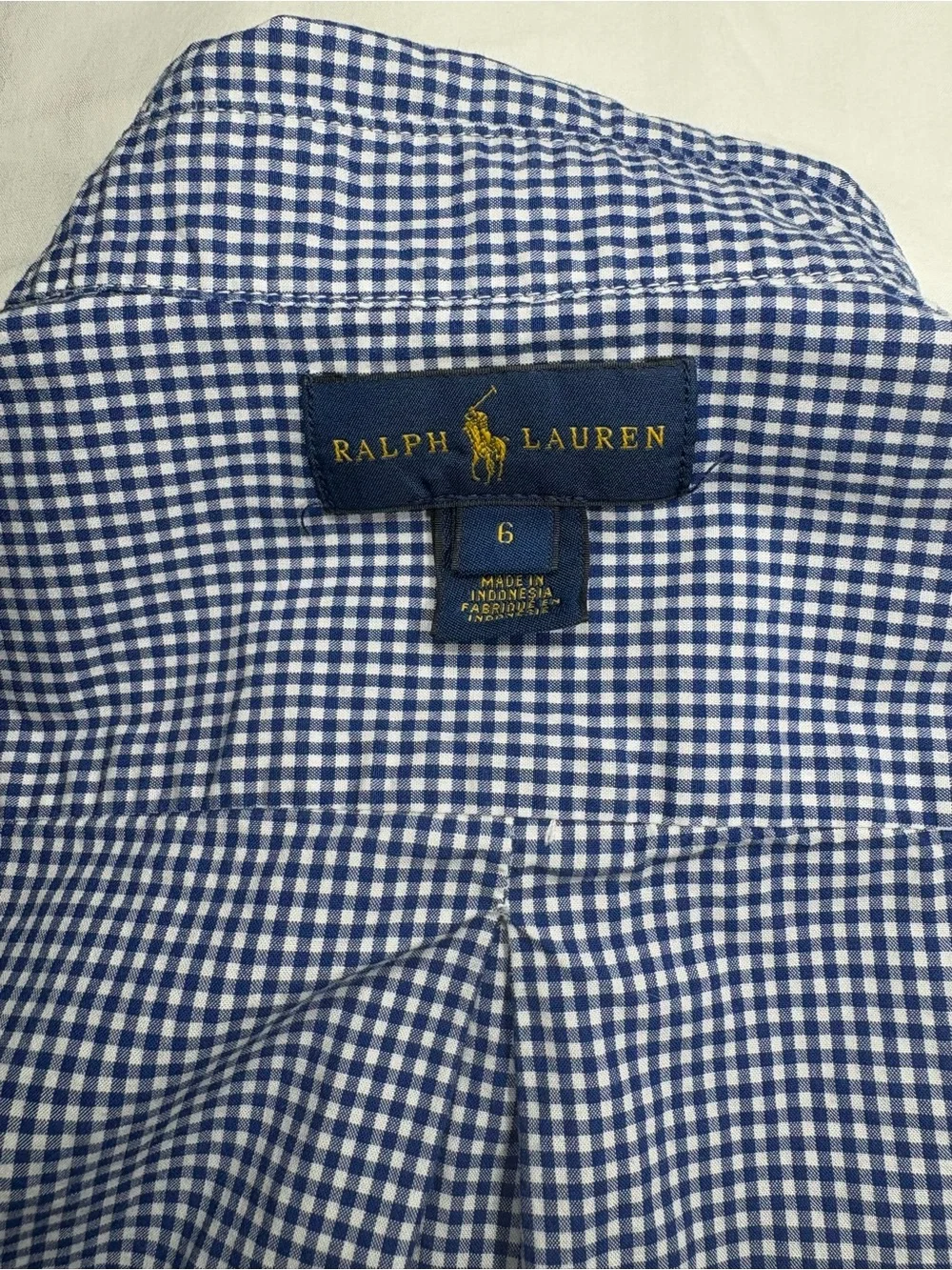 Ralph Lauren Bundle Blue Gingham & Green Plaid Button-Down Shirts